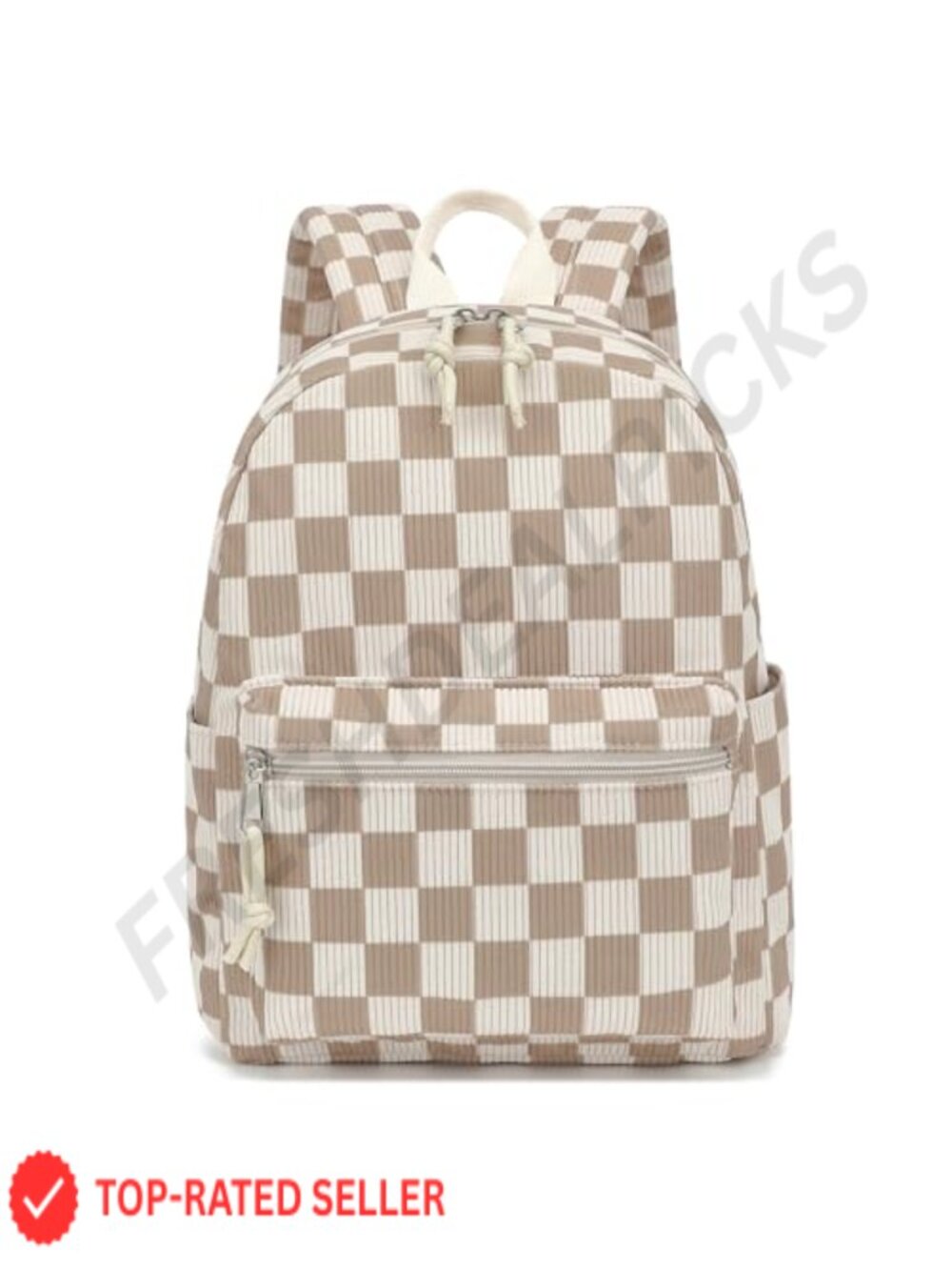 Corduroy Mini Backpack Casual Daypack Women Girls School Travel
